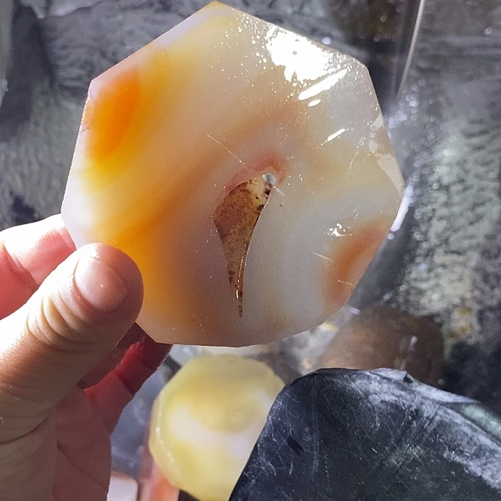 定制玛瑙玛瑙未镶嵌淡**尘