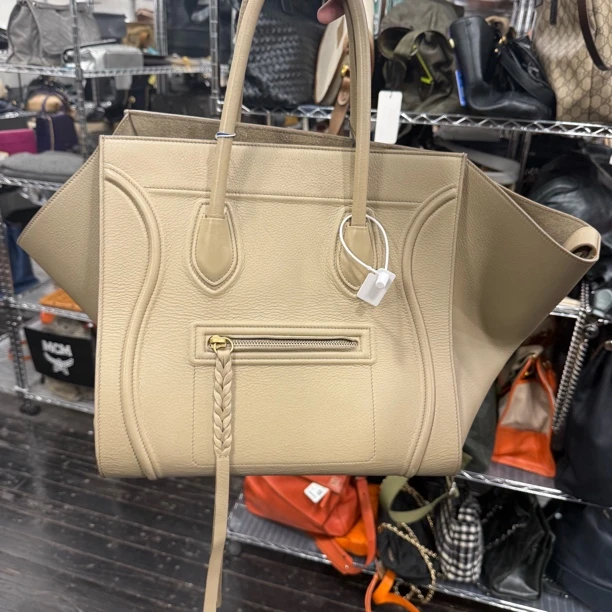 95新 Celine/思琳 【龙】25PP06米色大号幻影