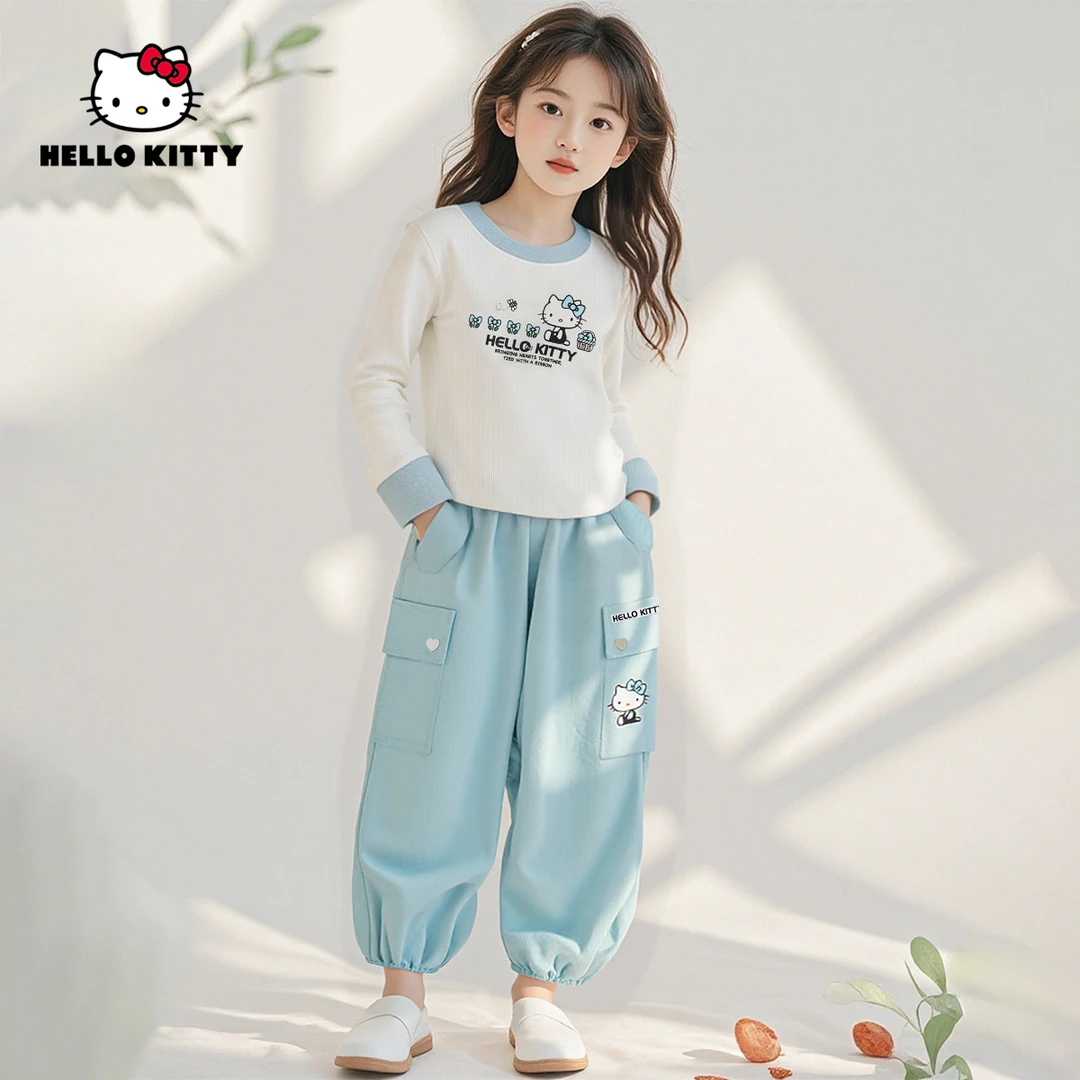 【QC】HelloKitty童装春季新款休闲工装套装中大童女童AC5120MK045