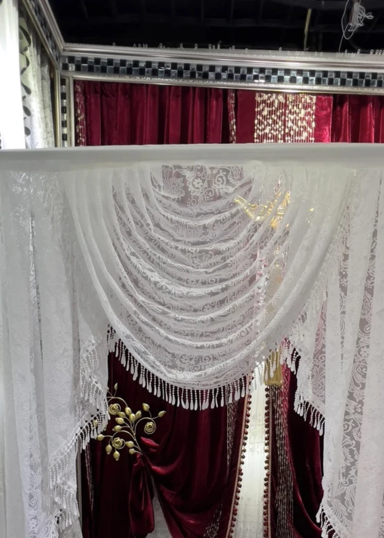 门帘窗帘可以免打孔安装客厅家用