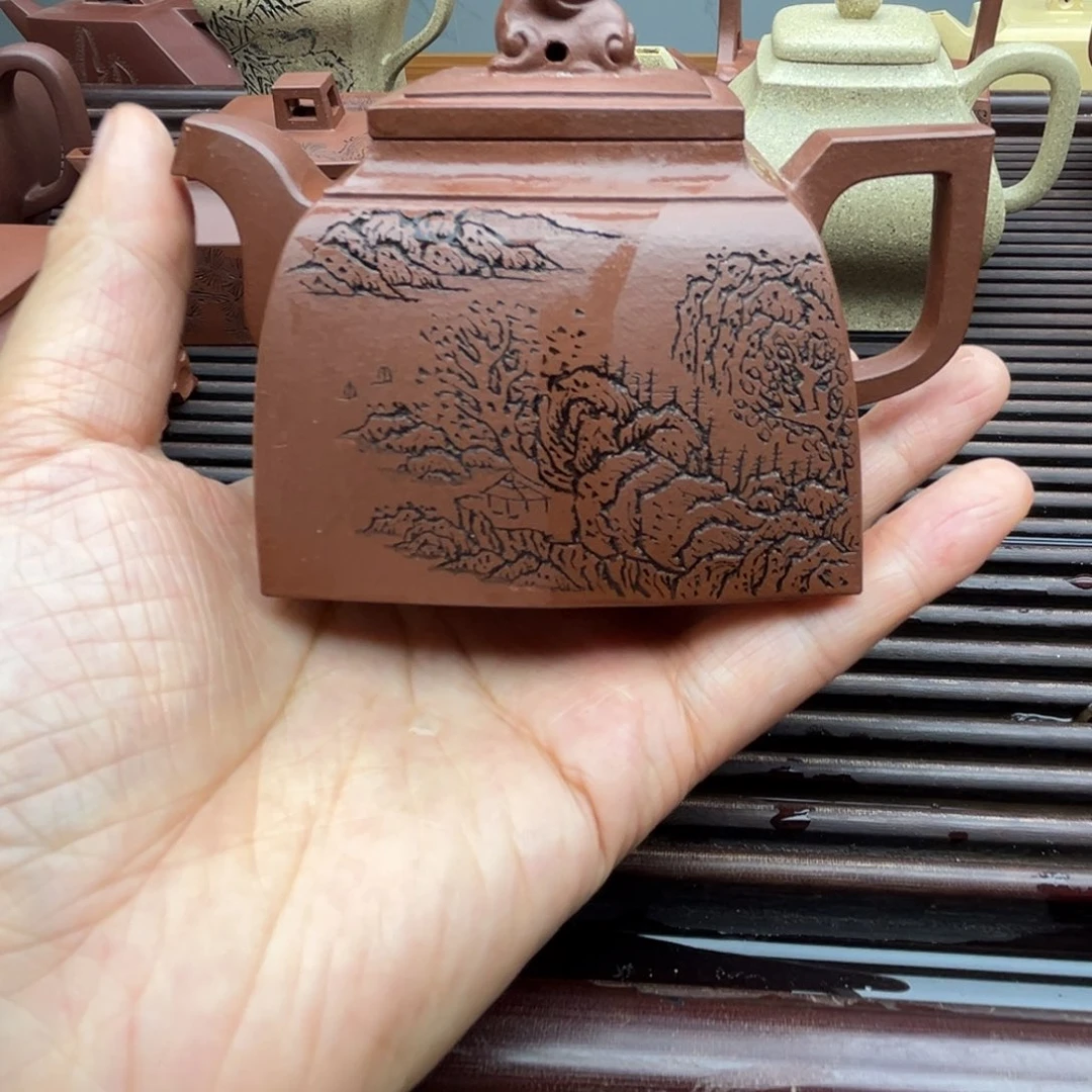 茶壶紫泥紫泥四方200c c