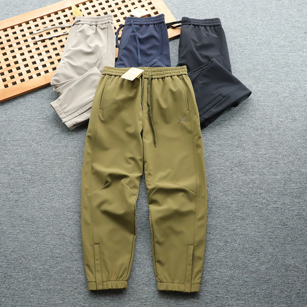 日单 加绒加厚一条过冬 户外男女机能休闲裤立体剪裁长裤