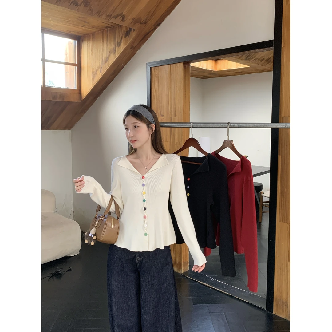 【鱼白专属】大码女装百搭针织开衫2025秋季微胖mm显瘦遮肉上衣5010