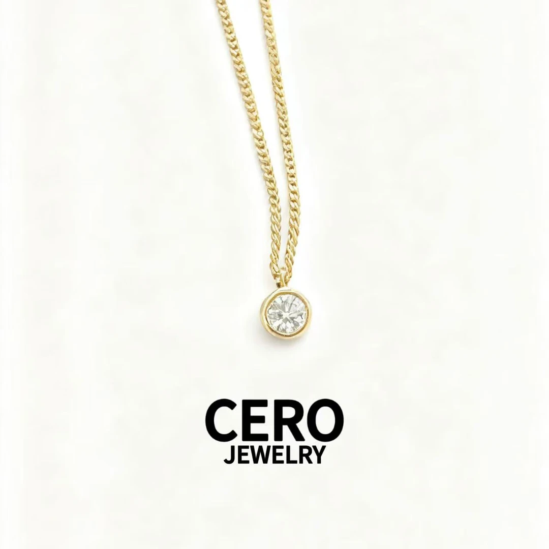 CERO【030古巴泡泡项链】18K金经典气质钻石(项链) KK00308