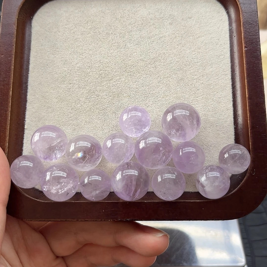 未镶嵌水晶珠宝半成品72玻利维亚紫单珠