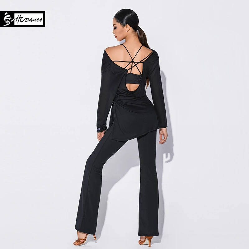 皇朝舞蹈新款拉丁舞服装女成人上衣舞蹈服练功服A1391