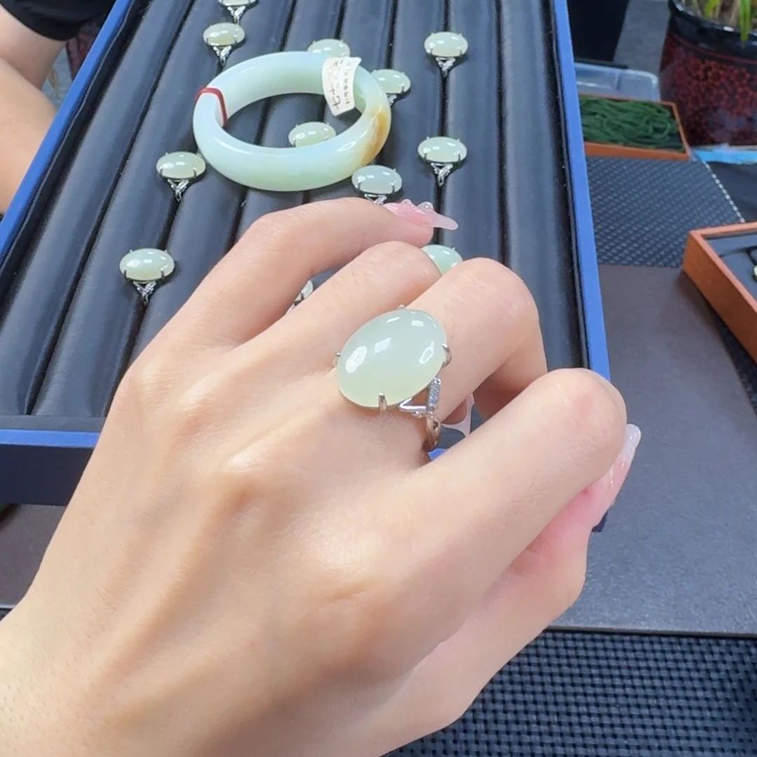 和田玉戒指合金精品