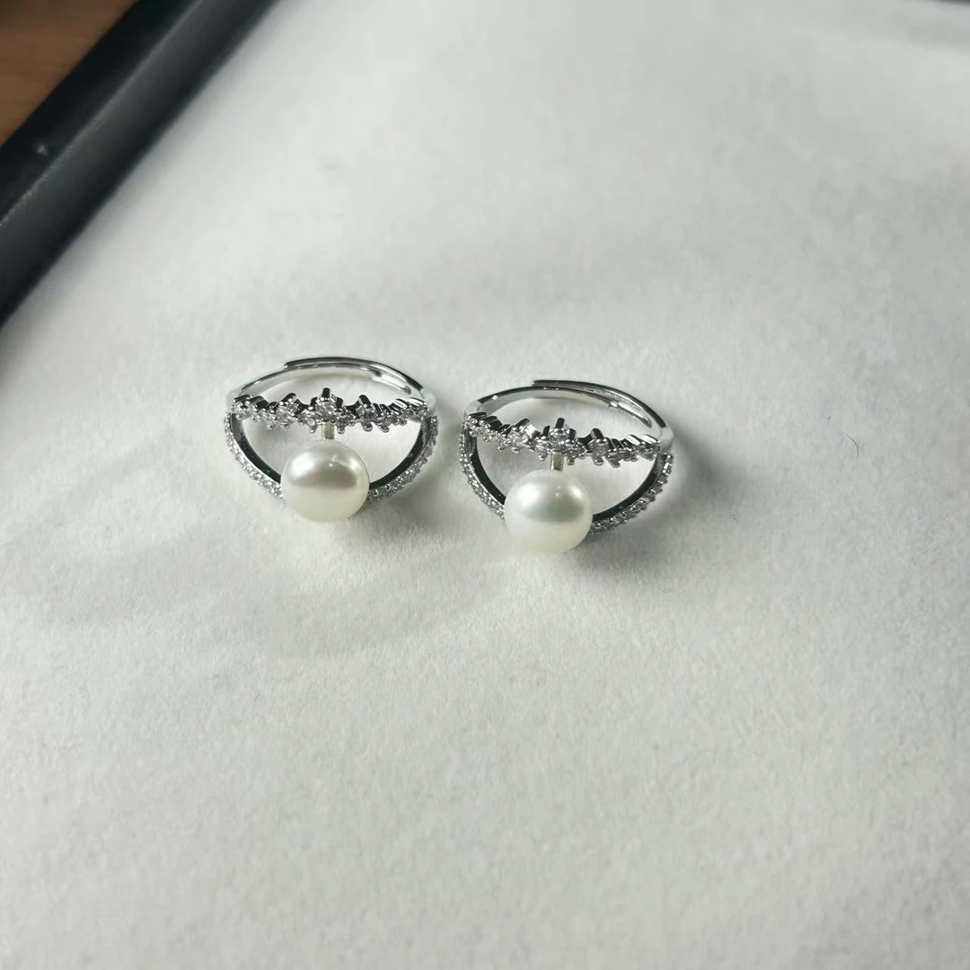 【睿泽鉴宝】淡水无核珍珠戒指多样性发一/有瑕 8mm V0372