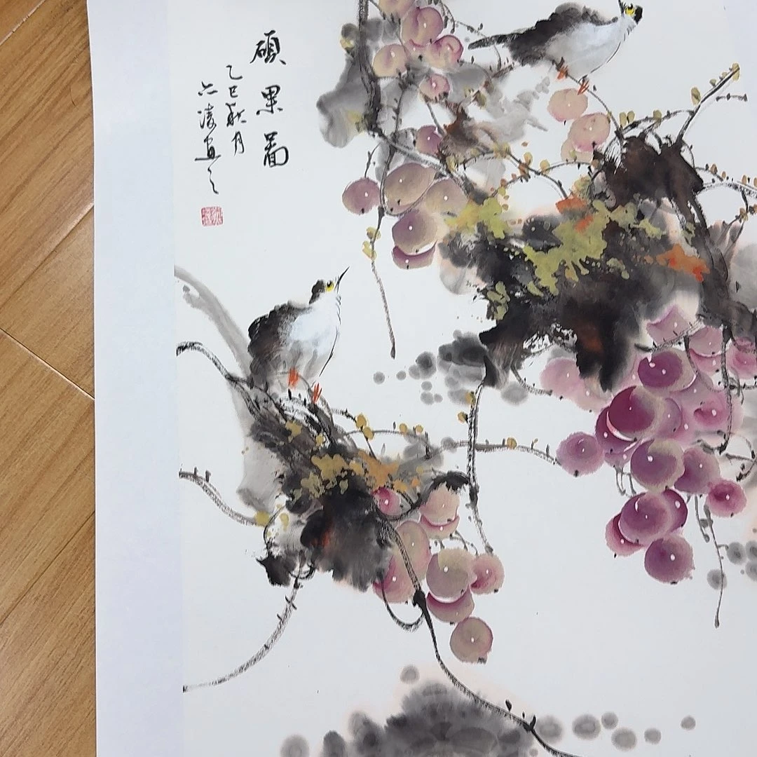 国画国画作品山水花鸟