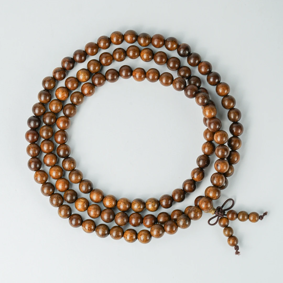 金丝楠8mm多圈手串约8mm左右约24.5g左右 M250425-06