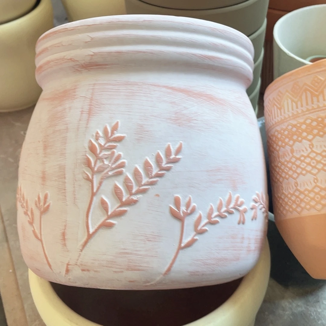 【闪购商品】红陶复古树叶糖罐18-18