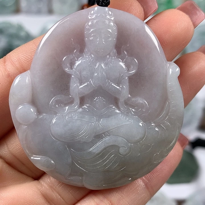 翡翠未镶嵌颈饰普贤福利