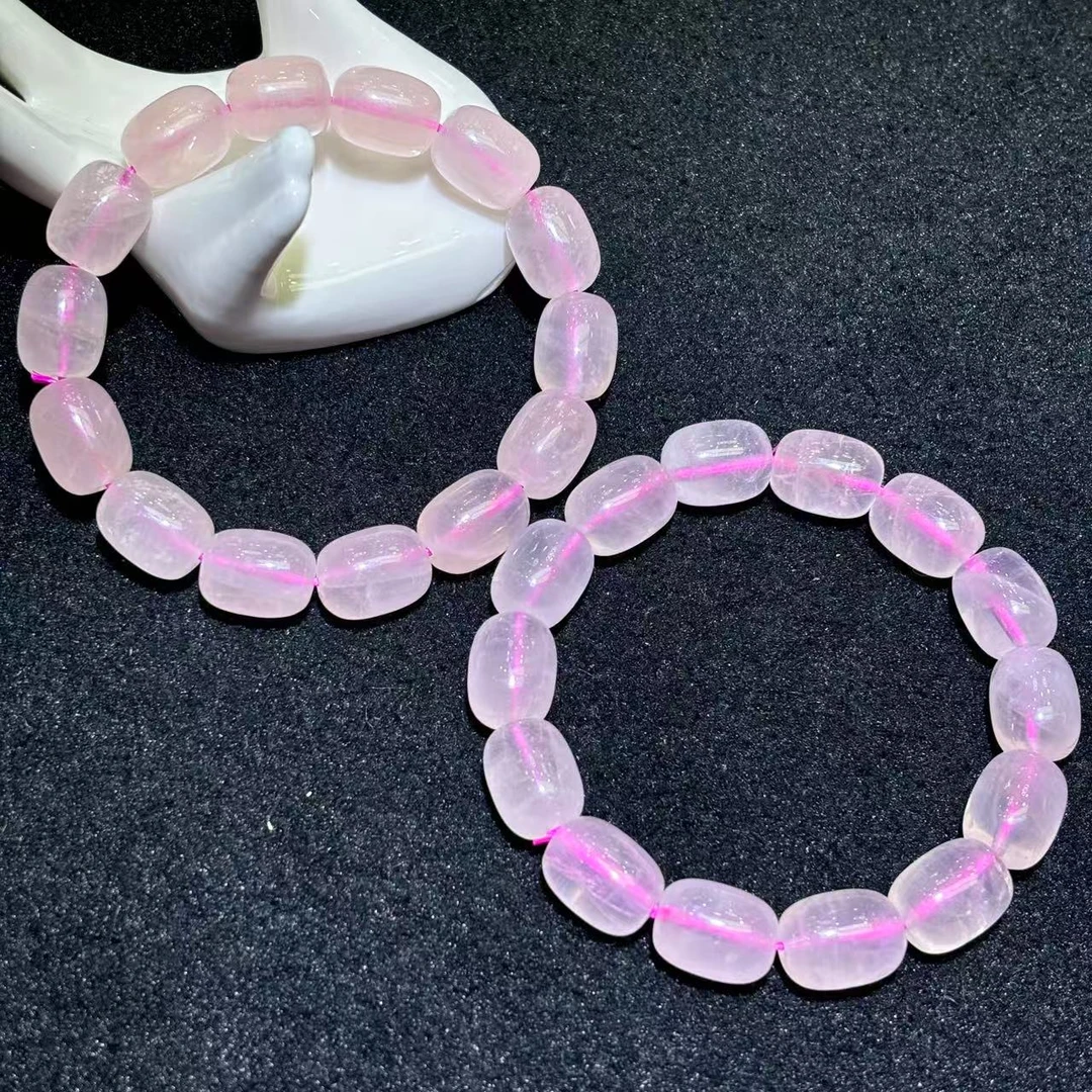 面面来财珠宝C10013卡14x11左右-冰花芙蓉晶粉手串-多样性发其一