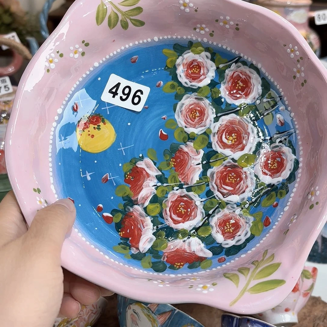 景德镇手绘高温釉下彩陶瓷茶具