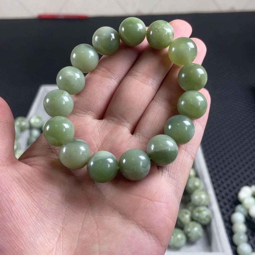 蛇纹石玉未镶嵌手链