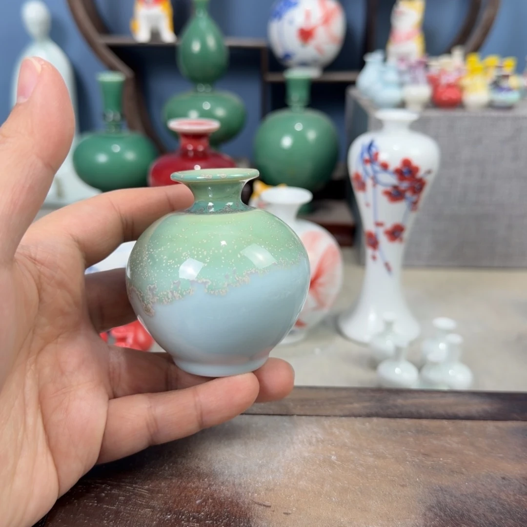 陶瓷手工小花器摆件
