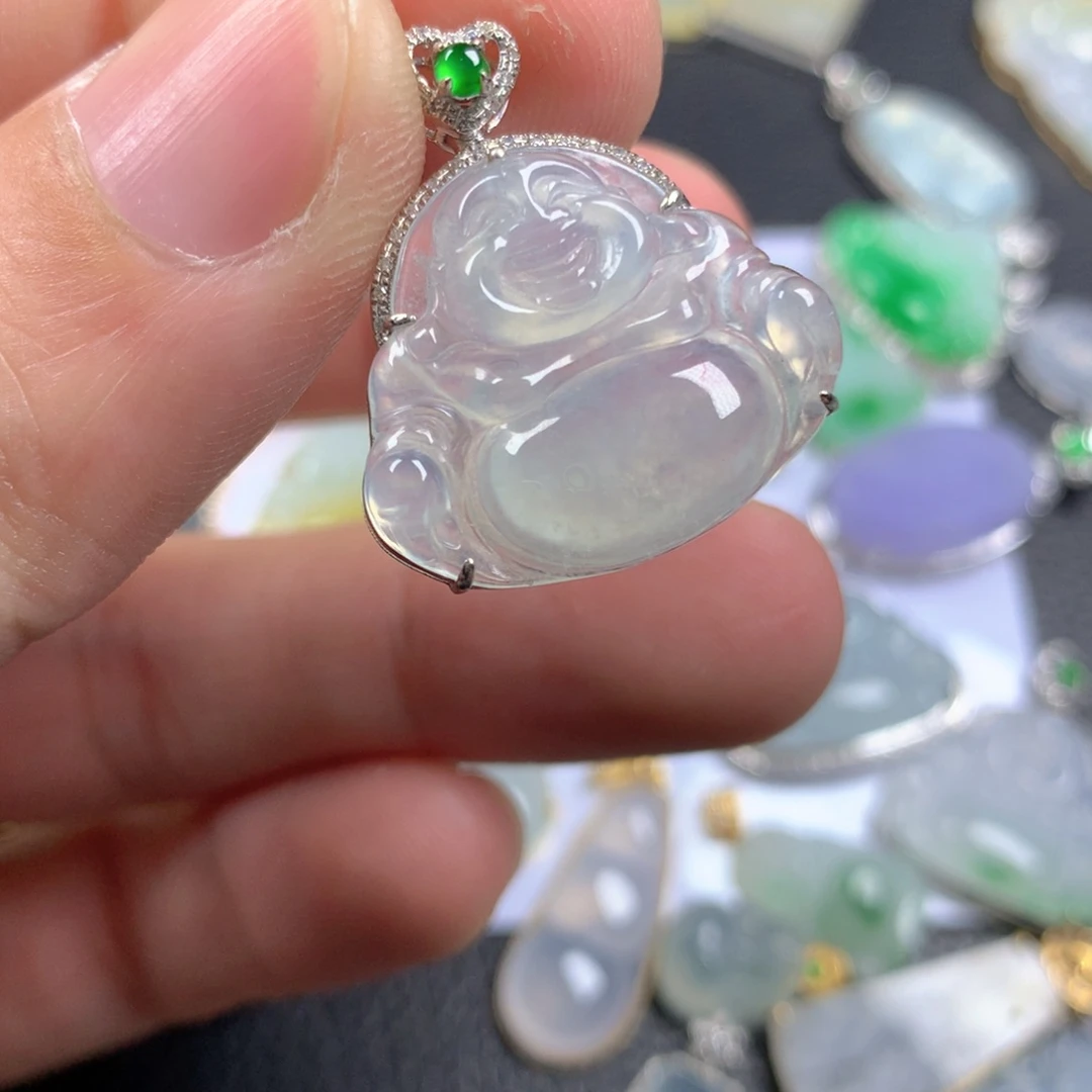 【闪购商品】翡翠颈饰18K金镶嵌翡翠