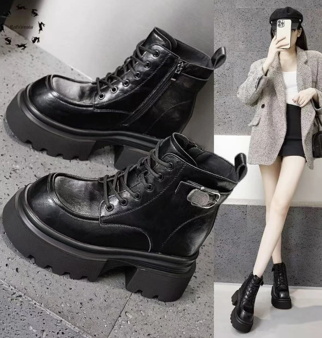 休闲风纳帕皮马丁靴1855