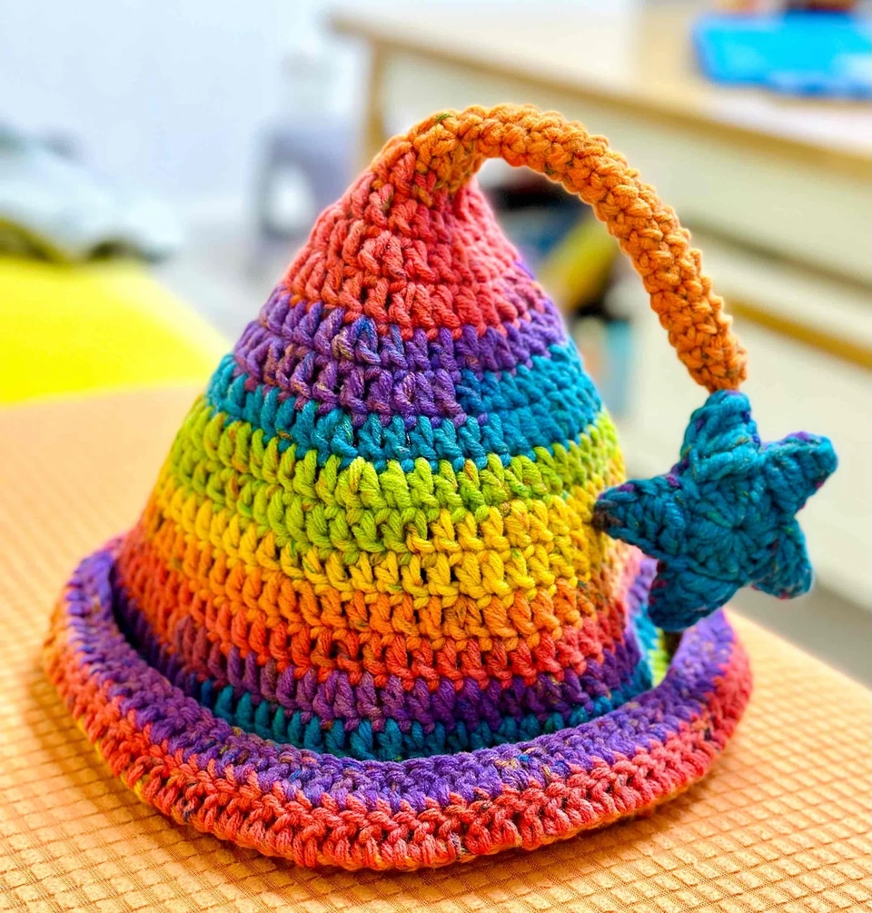 网红款精灵帽炫彩104直播款