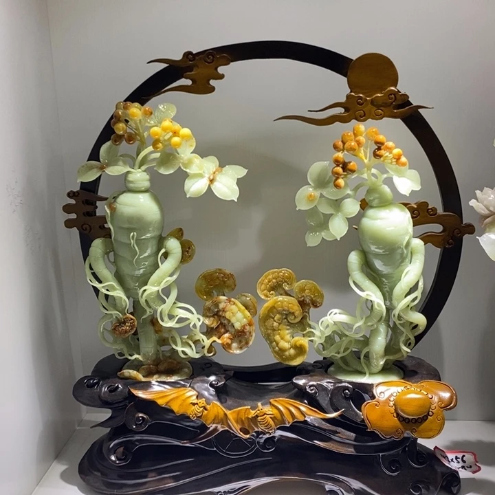未镶嵌蛇纹石玉（覆膜）珠宝奇石