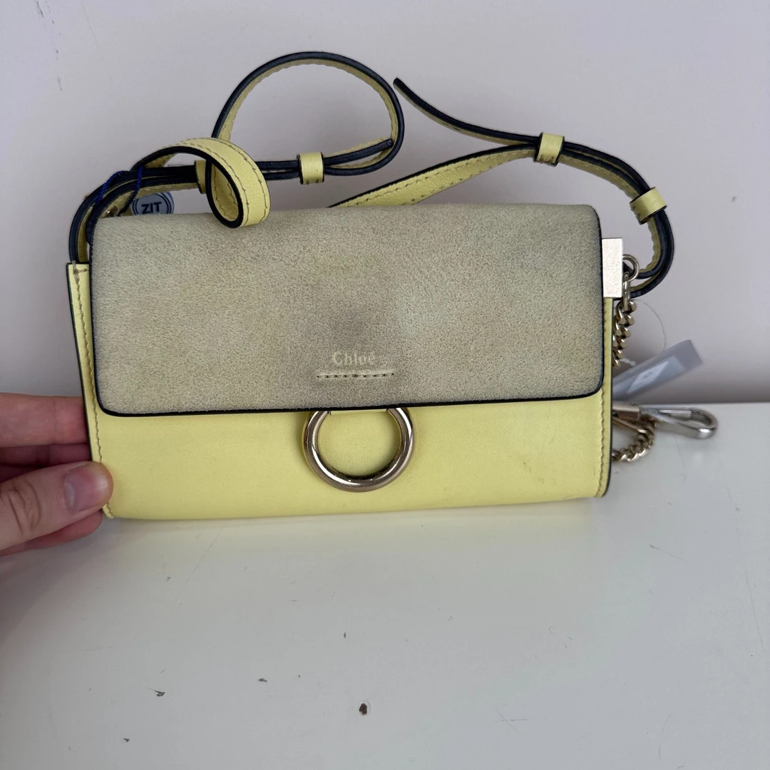 95新 Chloe/蔻依 黄色斜挎包