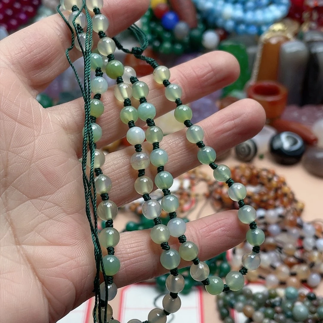 玛瑙/玉髓颈饰合金吉***～