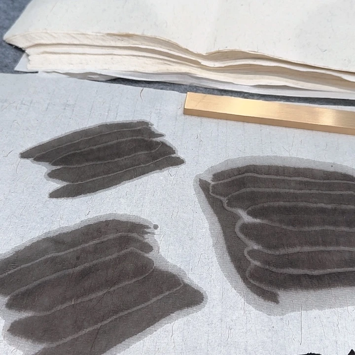 42麻纸画心一份两斤约200张左右