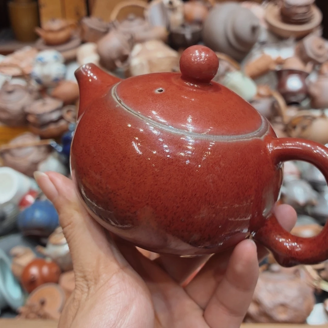 柴烧老岩泥高温茶器皿