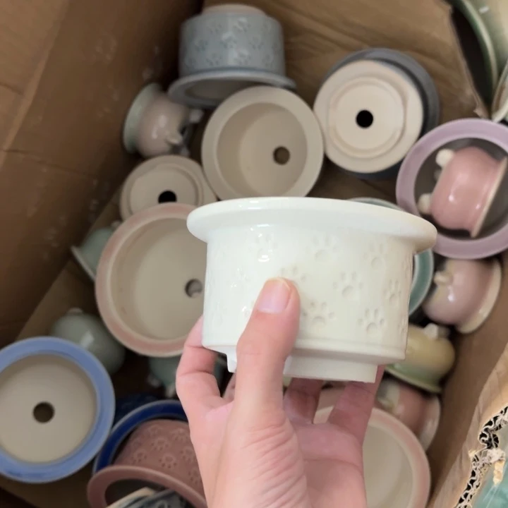 凑9.9包邮花盆花盆六件套