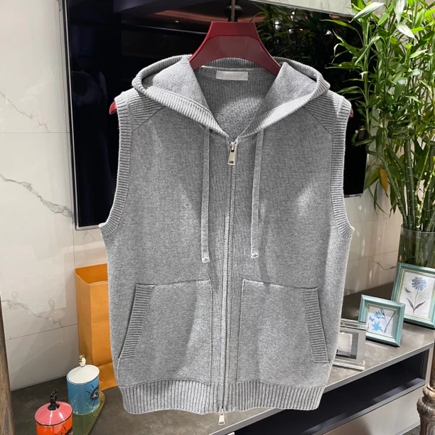 【孟璐高端·轻奢男装】KN｜MENGLU2025｜高端欧货连帽马甲