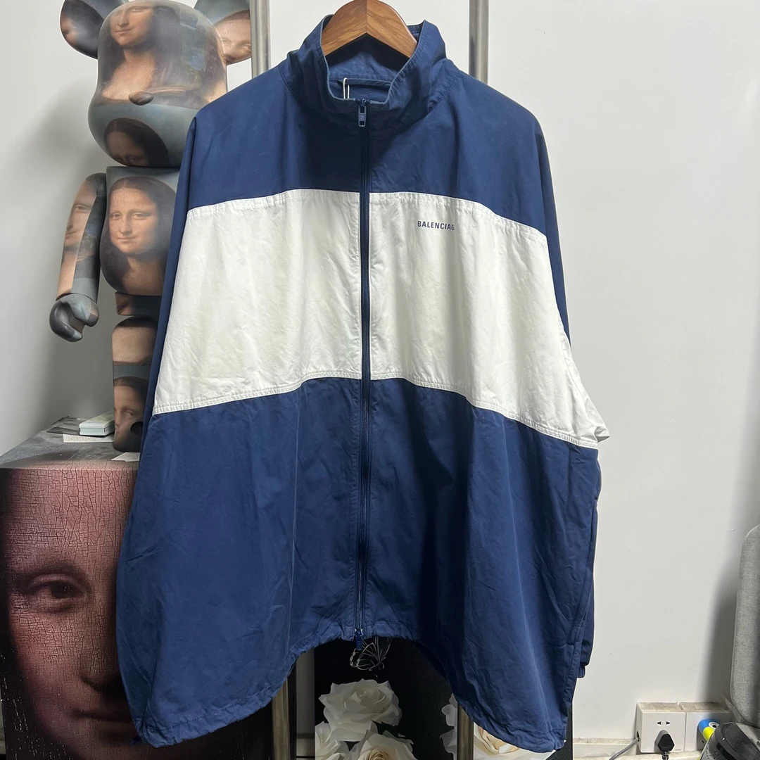 99新 Balenciaga/巴黎世家 拼接冲锋 衣O1435尺码：52衣长80胸围83