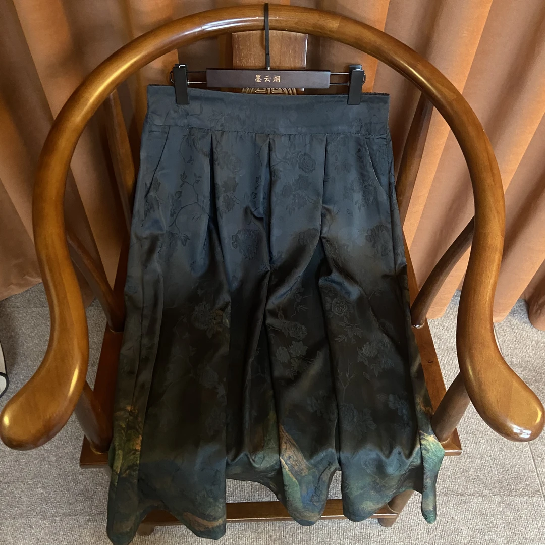 【冰音】 新中式复古洋气半身裙女2025新款高腰裙子显瘦女士526