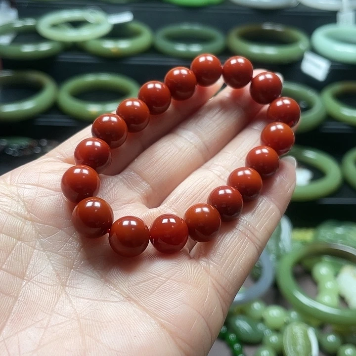 南红玛瑙未镶嵌手链