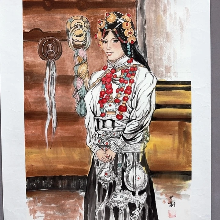 国画亲笔手绘放心去藏