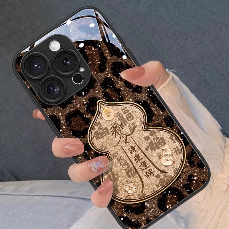 时来运转葫芦适用苹果16promax手机壳iPhone15pro中国风14pm国潮