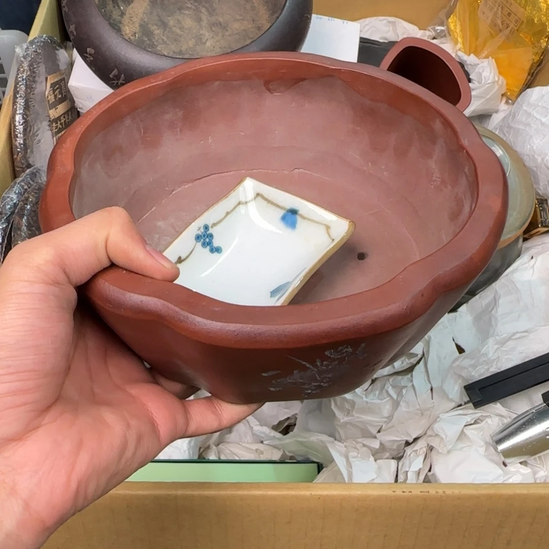 紫砂陶瓷孤品单件车里拍