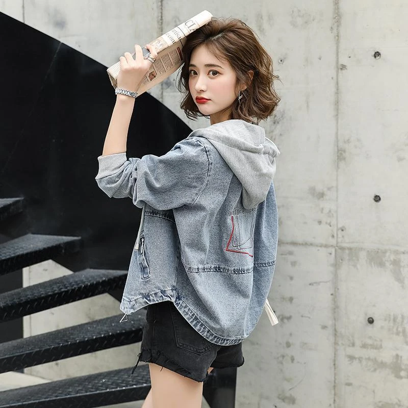 牛仔外套女装2025新款春秋小个子宽松韩系百搭短款棒球服小众上衣