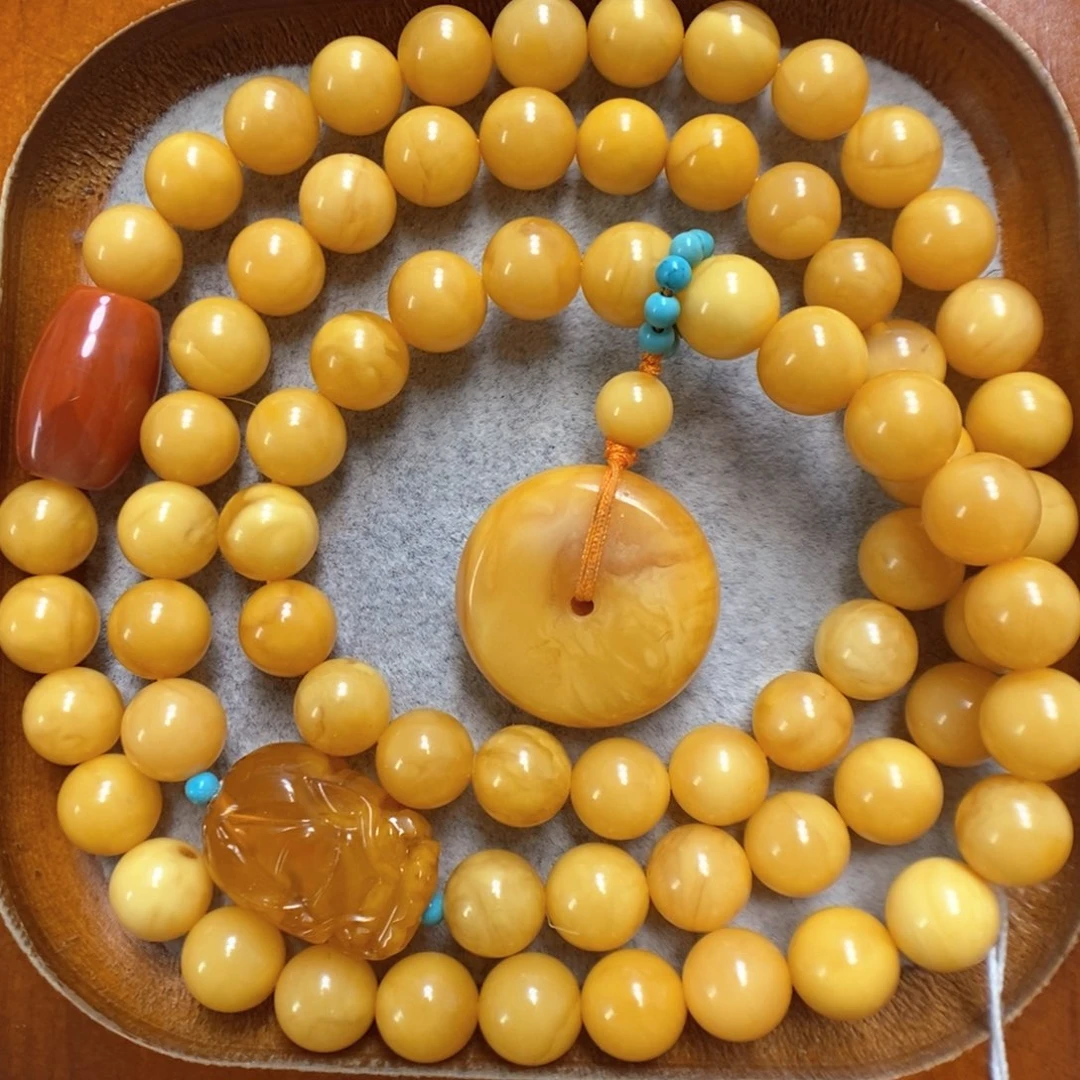 蜜蜡手串未镶嵌蜜蜡手串