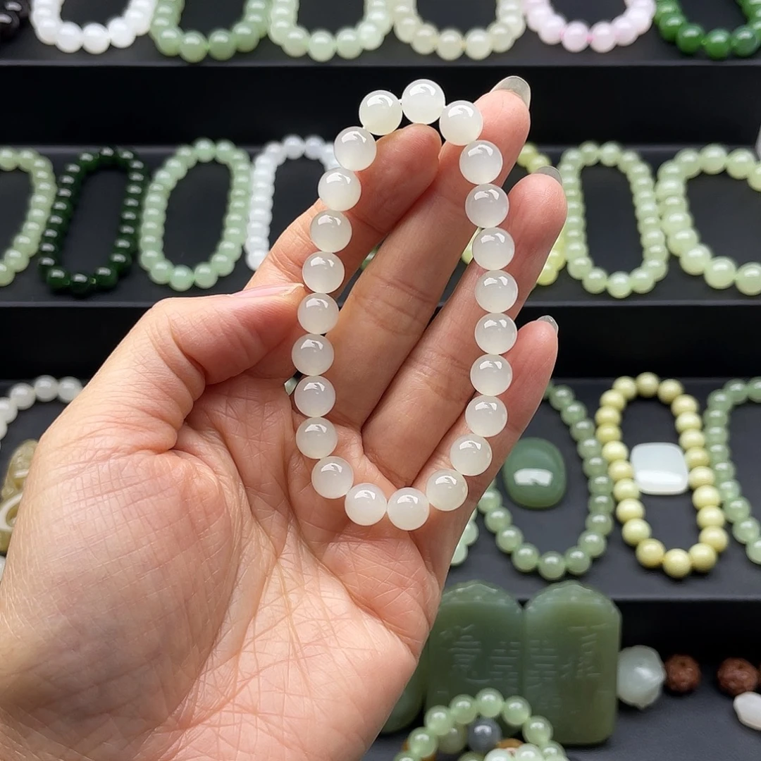 和田玉未镶嵌手链