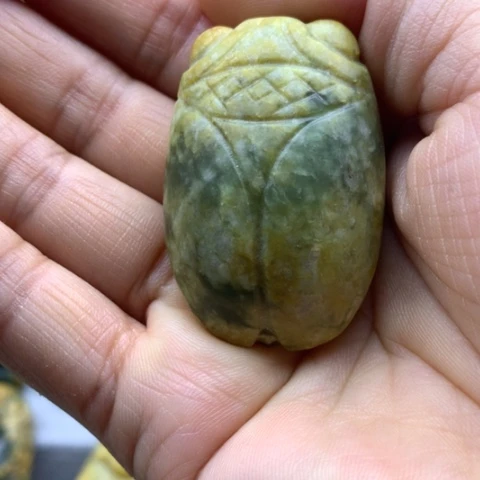 【闪购商品】未镶嵌岫岩河磨玉（透闪石质玉）挂件