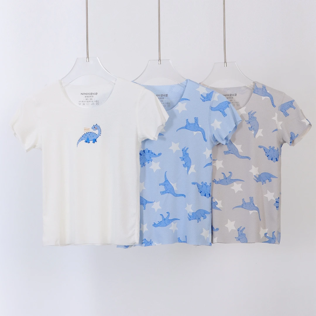 【妮妮珂珂】雅赛尔随心裁男童女童短袖T恤夏季柔软舒适