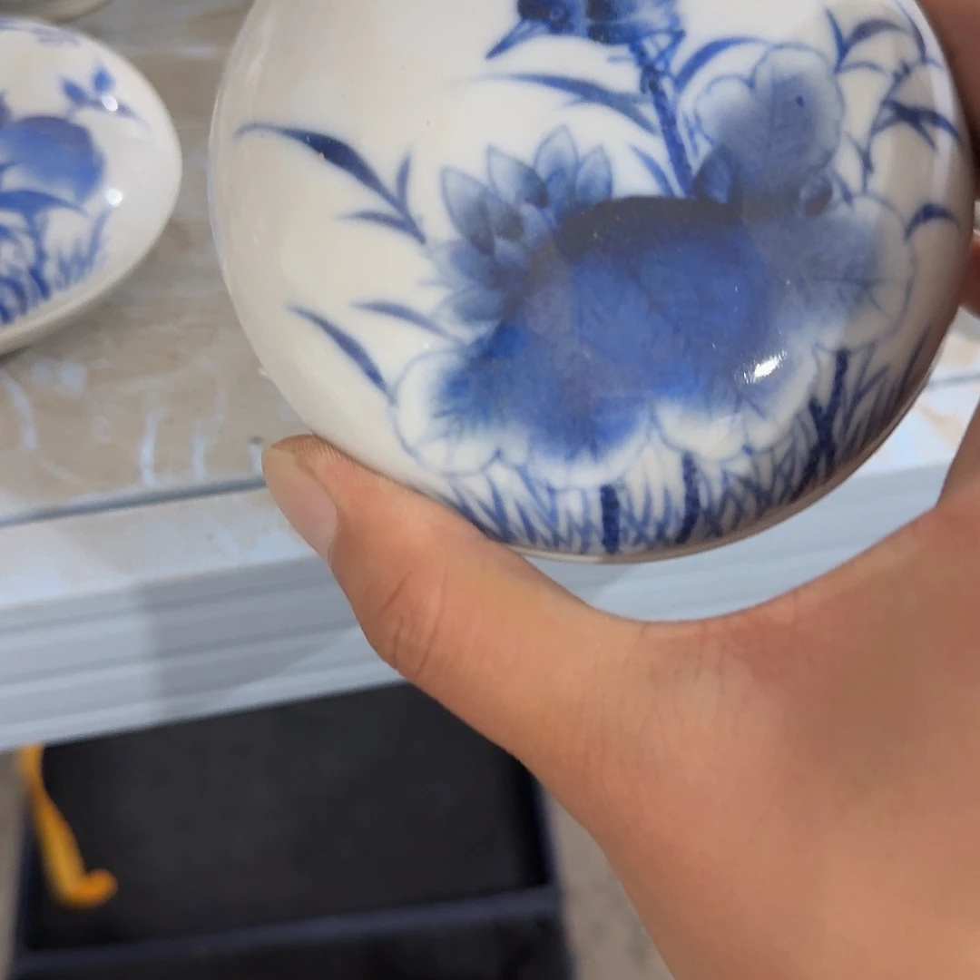 瓷片摆件手绘瓷器全部处理