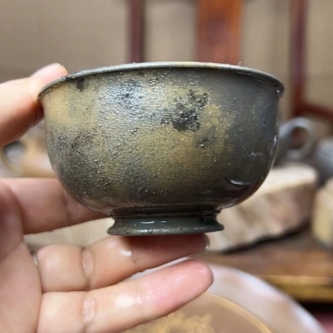 戬谷龙窑柴烧茶杯139
