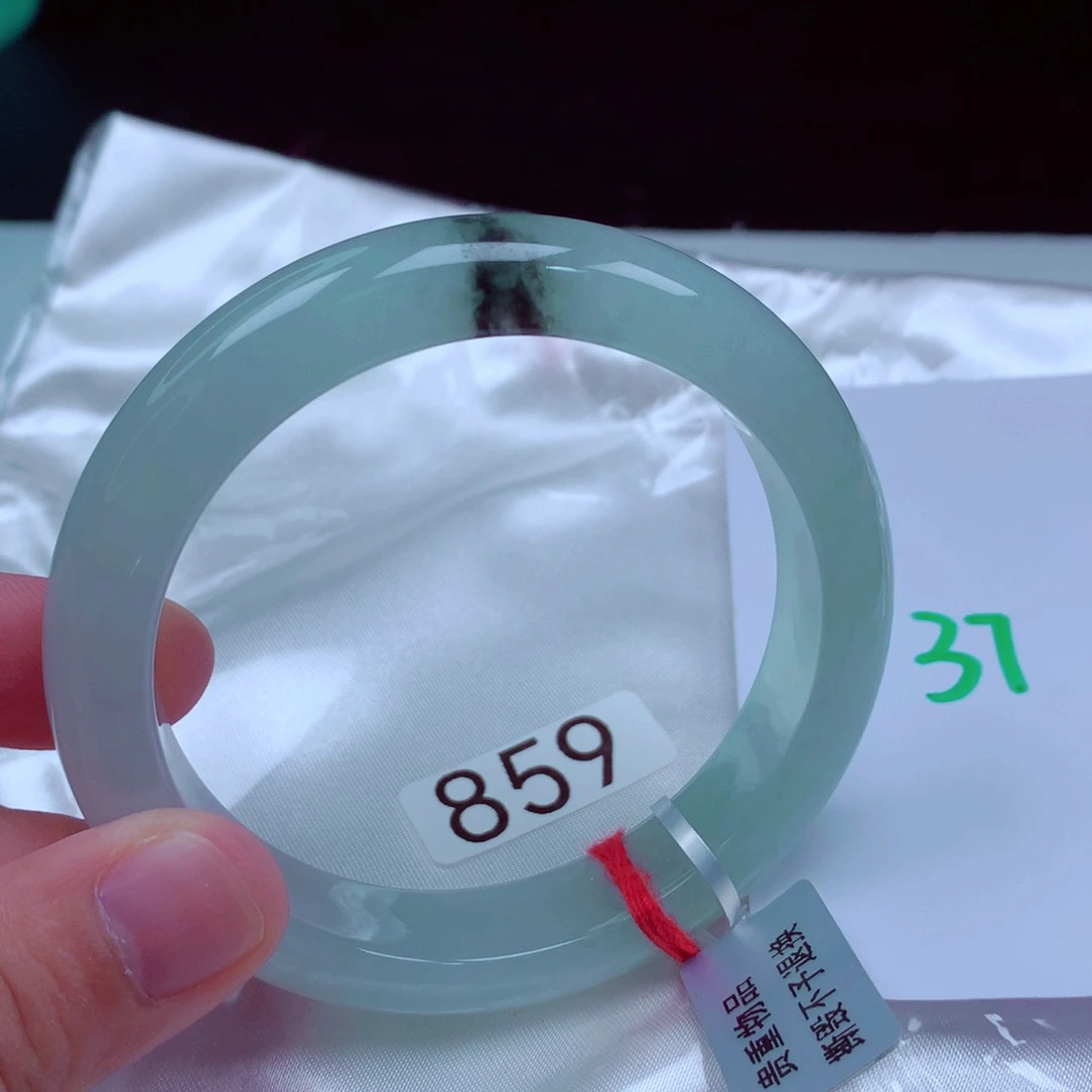 未镶嵌手镯翡翠缅甸天然A货翡翠手镯57.8