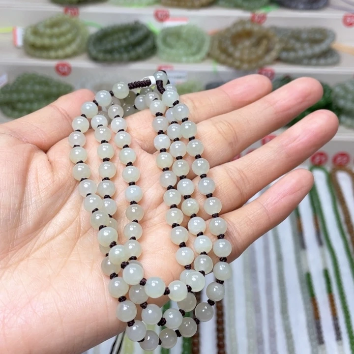 和田玉颈饰未镶嵌6mm