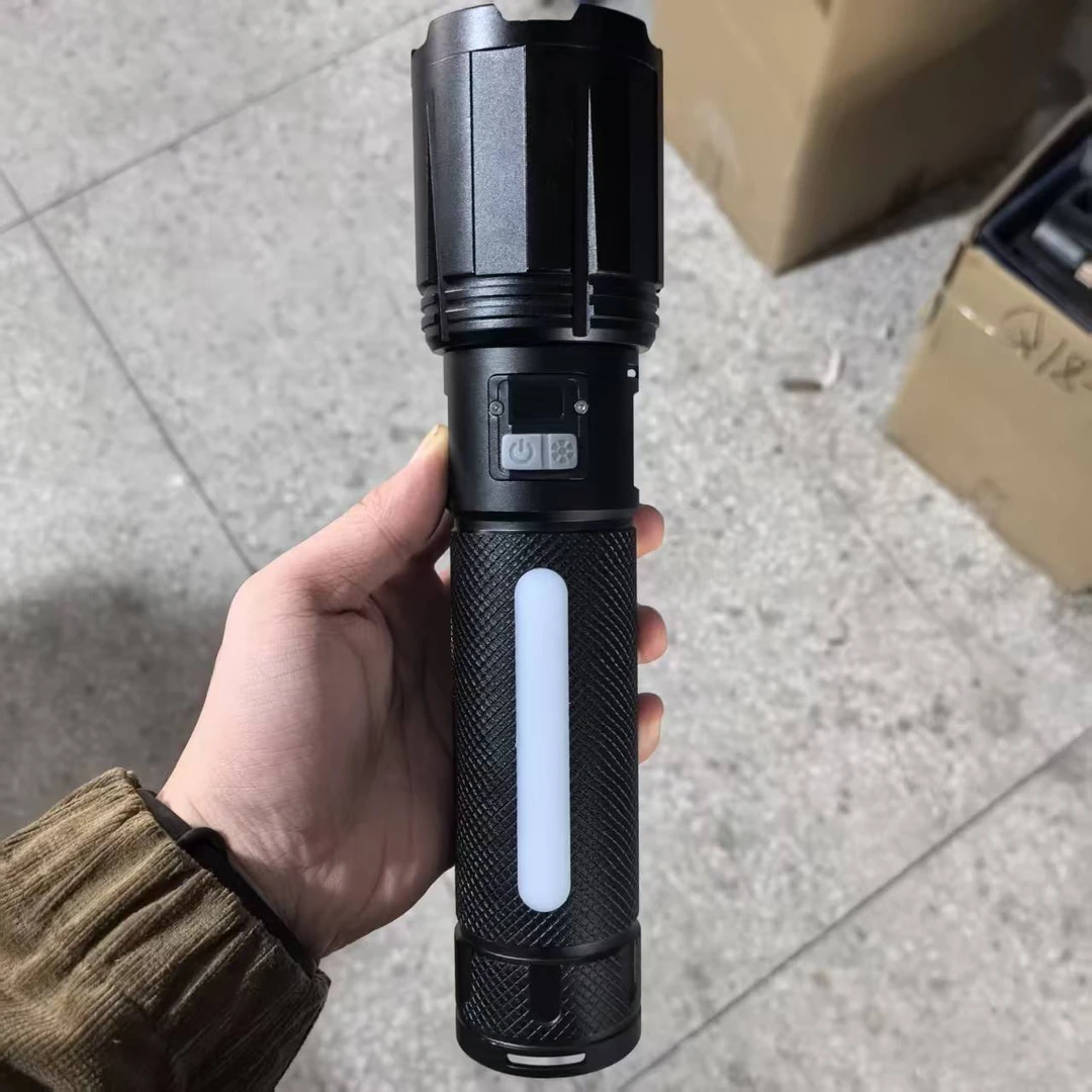 G46【三色穿天炮】可钓鱼可露营多色激光炮-带超亮侧灯