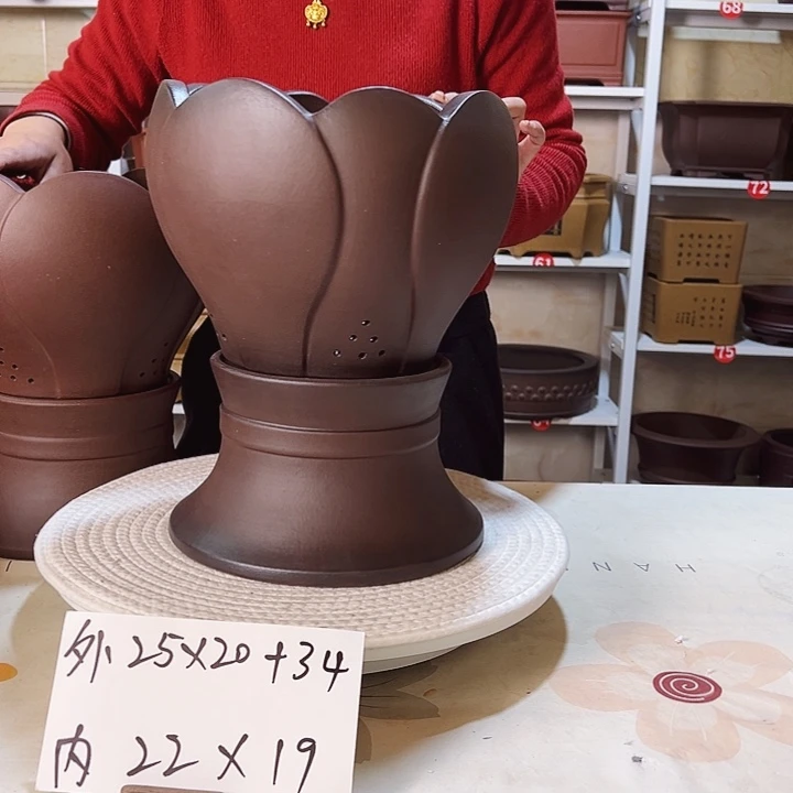 紫砂紫砂花盆呵呵