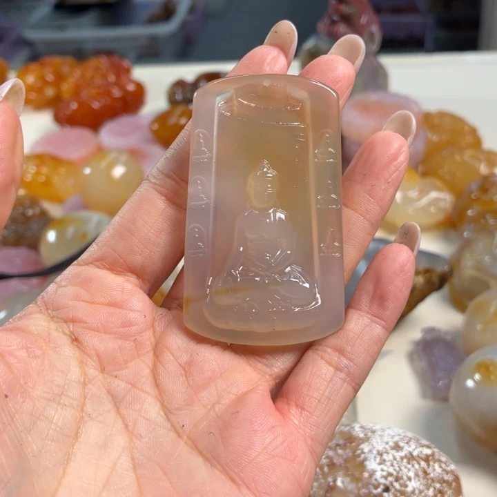 玛瑙/玉髓未镶嵌吊坠(不含链)