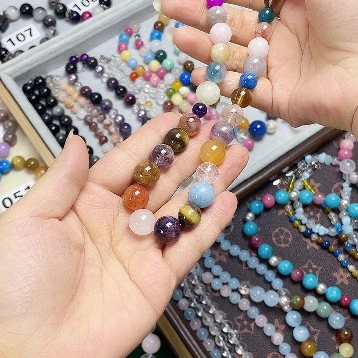 水晶手链银S925镶嵌