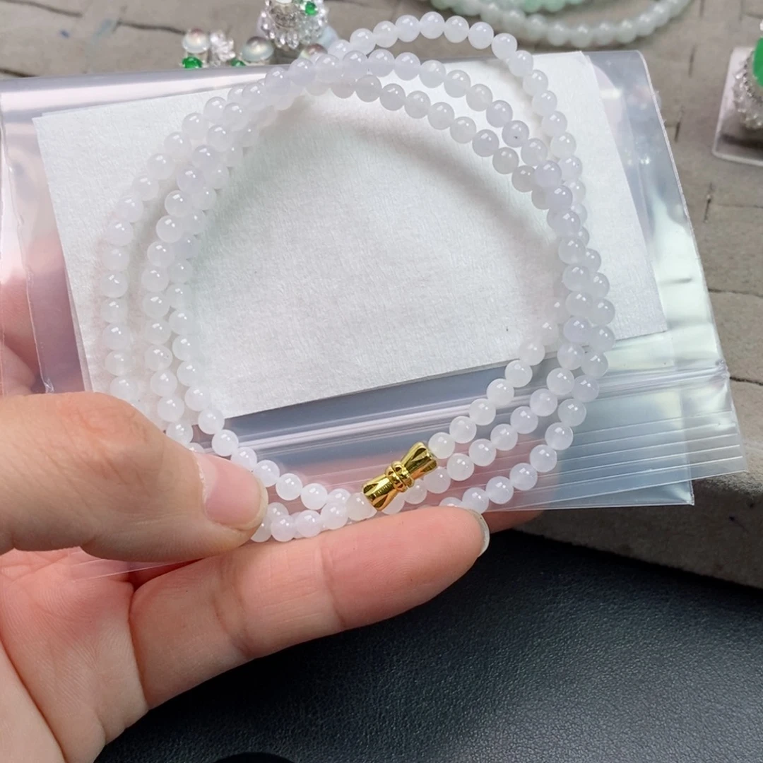 定制翡翠未镶嵌一**牙翡翠定制手链
